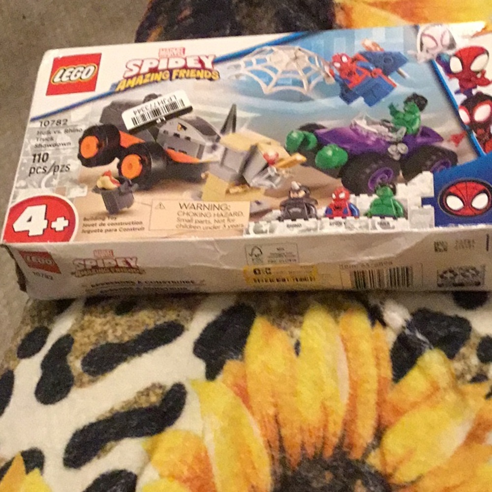 Lego 10782 Spidey and his Amazing Friends Hulk vs. Rhino Truck Showdown NEW